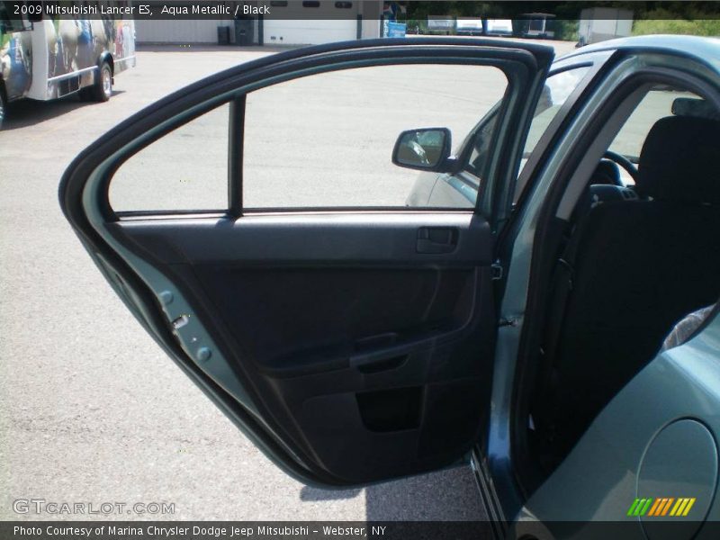 Aqua Metallic / Black 2009 Mitsubishi Lancer ES