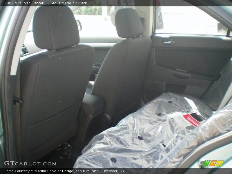 Aqua Metallic / Black 2009 Mitsubishi Lancer ES
