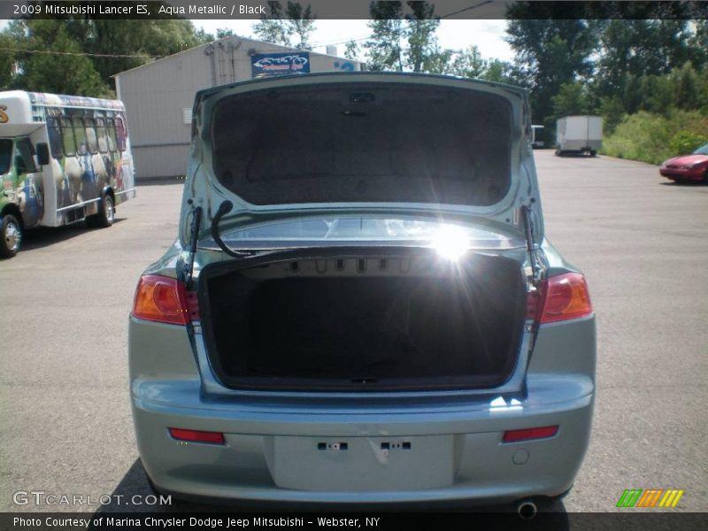 Aqua Metallic / Black 2009 Mitsubishi Lancer ES
