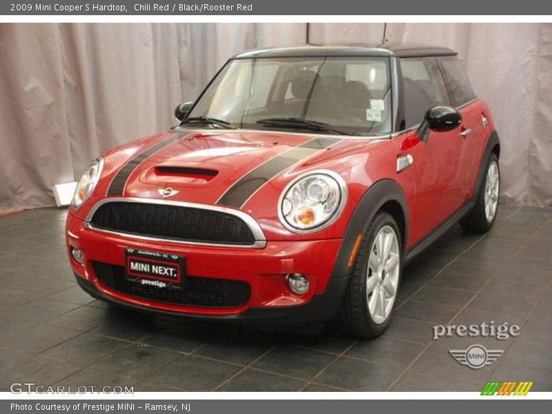 Chili Red / Black/Rooster Red 2009 Mini Cooper S Hardtop