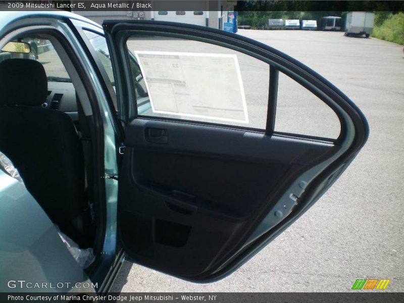 Aqua Metallic / Black 2009 Mitsubishi Lancer ES