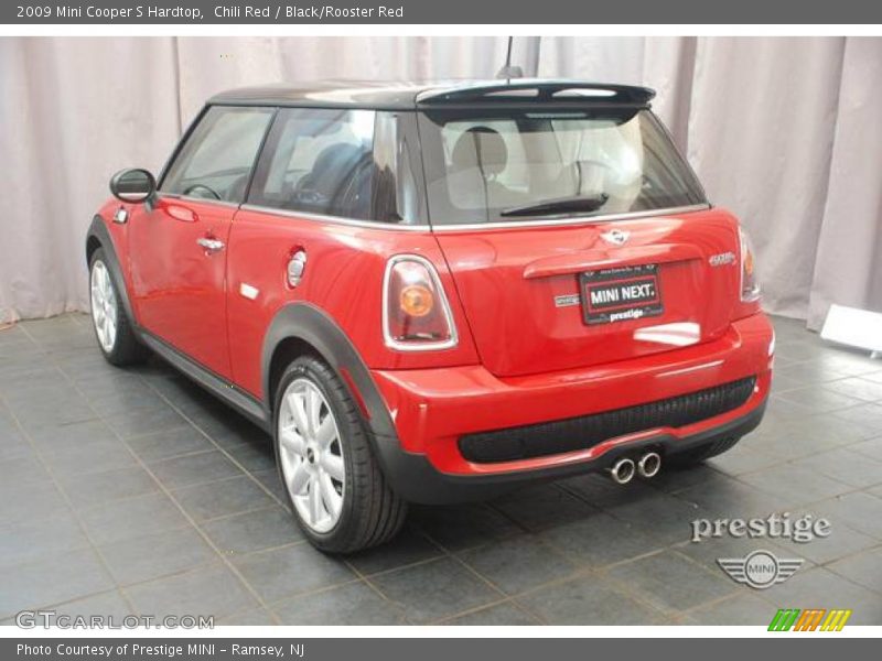 Chili Red / Black/Rooster Red 2009 Mini Cooper S Hardtop