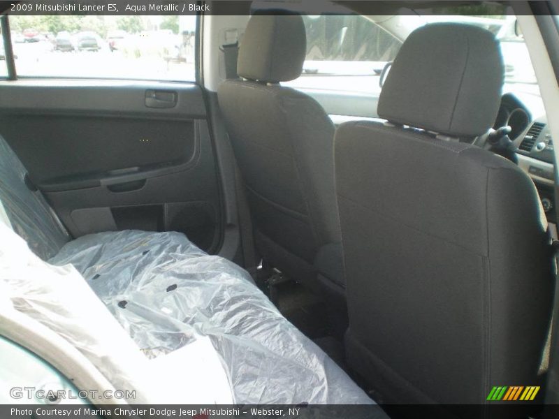 Aqua Metallic / Black 2009 Mitsubishi Lancer ES
