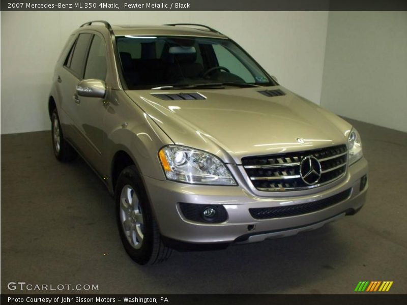 Pewter Metallic / Black 2007 Mercedes-Benz ML 350 4Matic