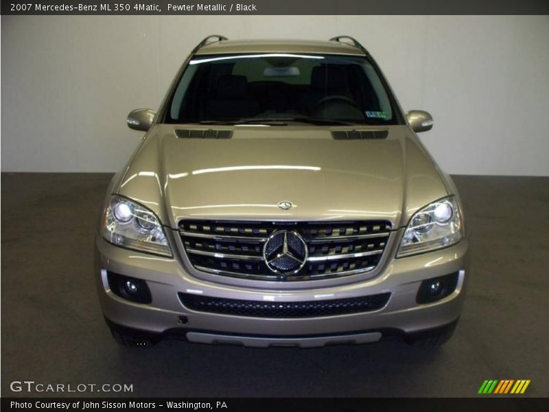 Pewter Metallic / Black 2007 Mercedes-Benz ML 350 4Matic