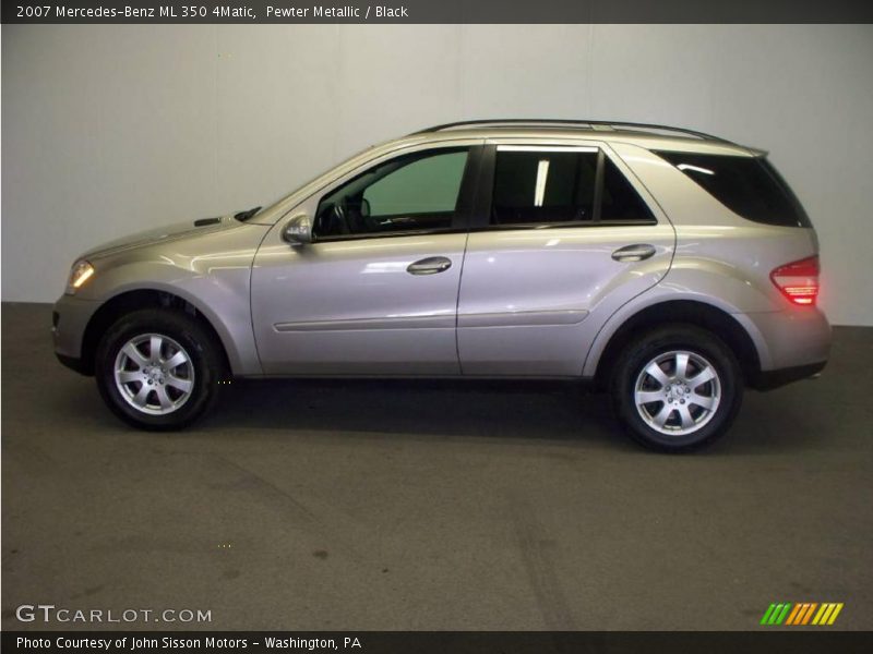 Pewter Metallic / Black 2007 Mercedes-Benz ML 350 4Matic