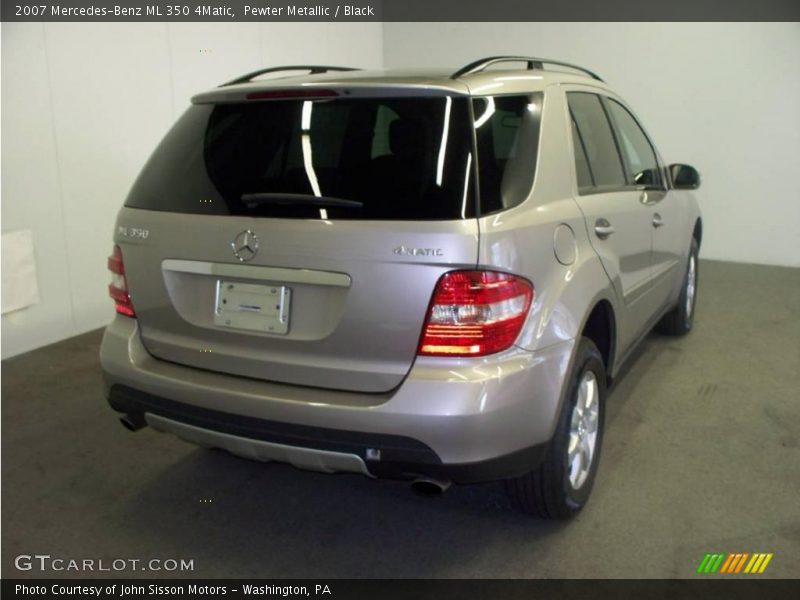 Pewter Metallic / Black 2007 Mercedes-Benz ML 350 4Matic