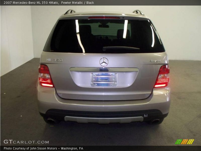Pewter Metallic / Black 2007 Mercedes-Benz ML 350 4Matic