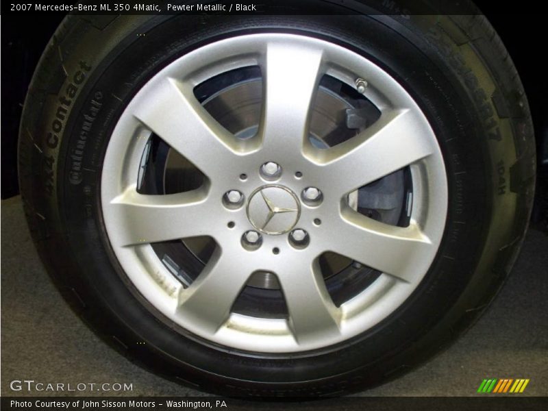 Pewter Metallic / Black 2007 Mercedes-Benz ML 350 4Matic