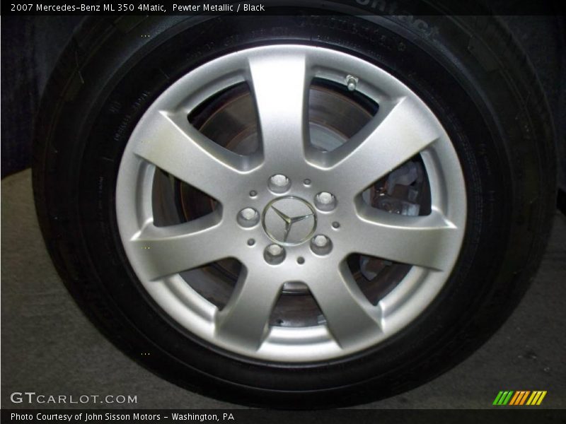 Pewter Metallic / Black 2007 Mercedes-Benz ML 350 4Matic