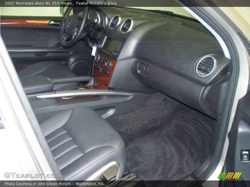 Pewter Metallic / Black 2007 Mercedes-Benz ML 350 4Matic