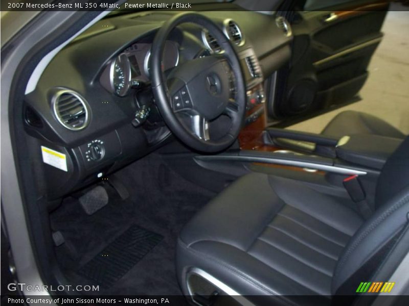 Pewter Metallic / Black 2007 Mercedes-Benz ML 350 4Matic