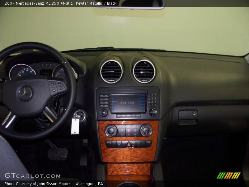 Pewter Metallic / Black 2007 Mercedes-Benz ML 350 4Matic