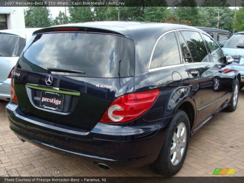 Capri Blue Metallic / Ash Grey 2007 Mercedes-Benz R 350 4Matic