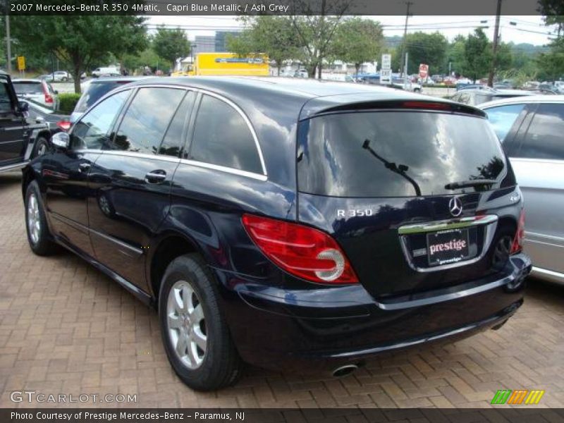 Capri Blue Metallic / Ash Grey 2007 Mercedes-Benz R 350 4Matic