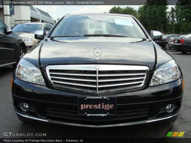 Black / Savanna/Cashmere 2008 Mercedes-Benz C 300 4Matic Luxury