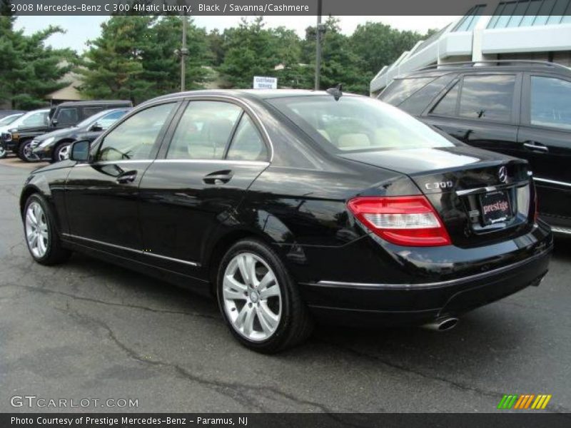 Black / Savanna/Cashmere 2008 Mercedes-Benz C 300 4Matic Luxury