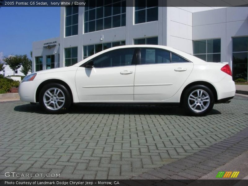 Ivory White / Ebony 2005 Pontiac G6 Sedan