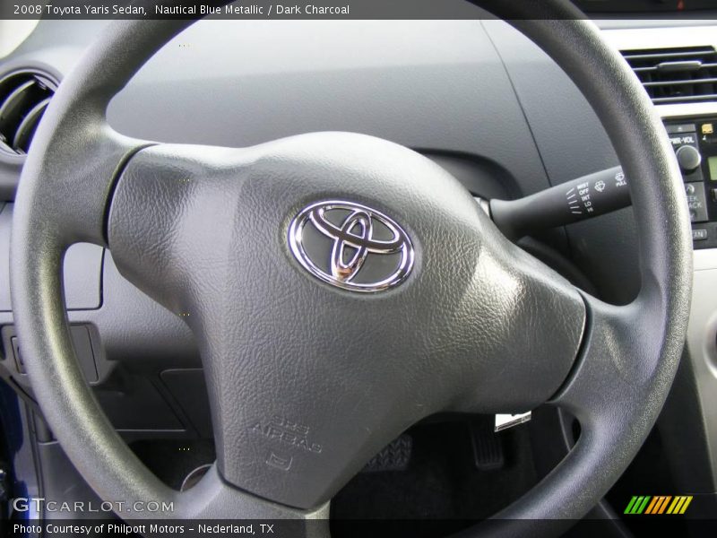 Nautical Blue Metallic / Dark Charcoal 2008 Toyota Yaris Sedan