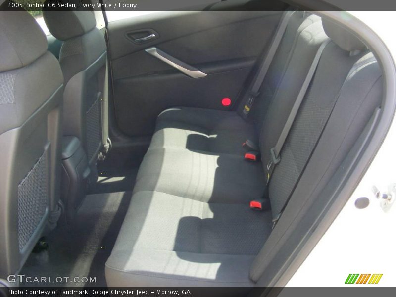 Ivory White / Ebony 2005 Pontiac G6 Sedan
