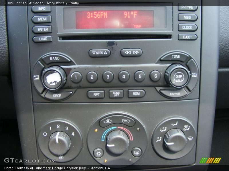Ivory White / Ebony 2005 Pontiac G6 Sedan