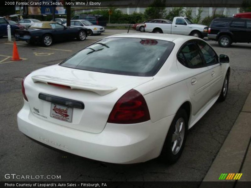 Ivory White / Ebony 2008 Pontiac Grand Prix Sedan