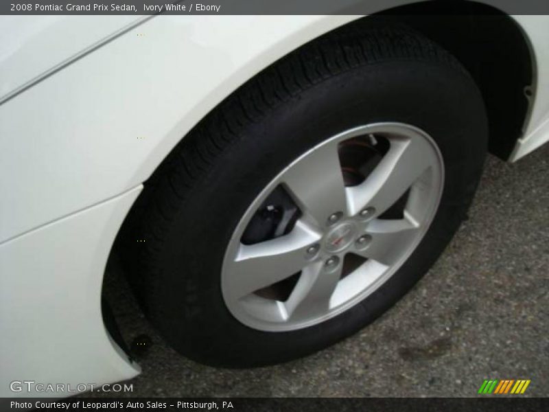 Ivory White / Ebony 2008 Pontiac Grand Prix Sedan