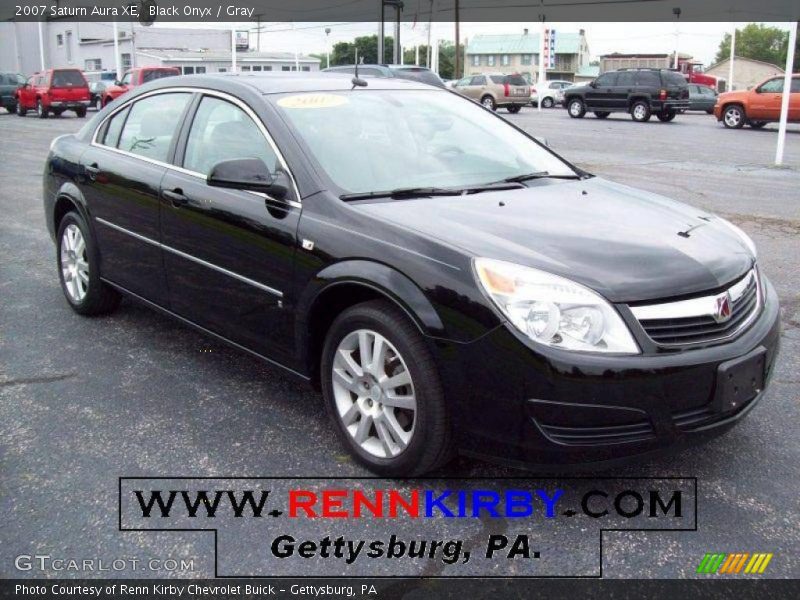 Black Onyx / Gray 2007 Saturn Aura XE