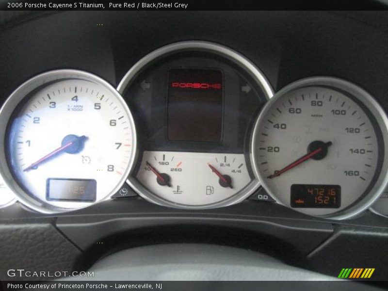 Pure Red / Black/Steel Grey 2006 Porsche Cayenne S Titanium