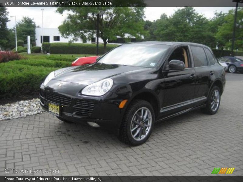 Black / Black/Sand Beige 2006 Porsche Cayenne S Titanium