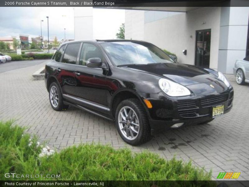 Black / Black/Sand Beige 2006 Porsche Cayenne S Titanium