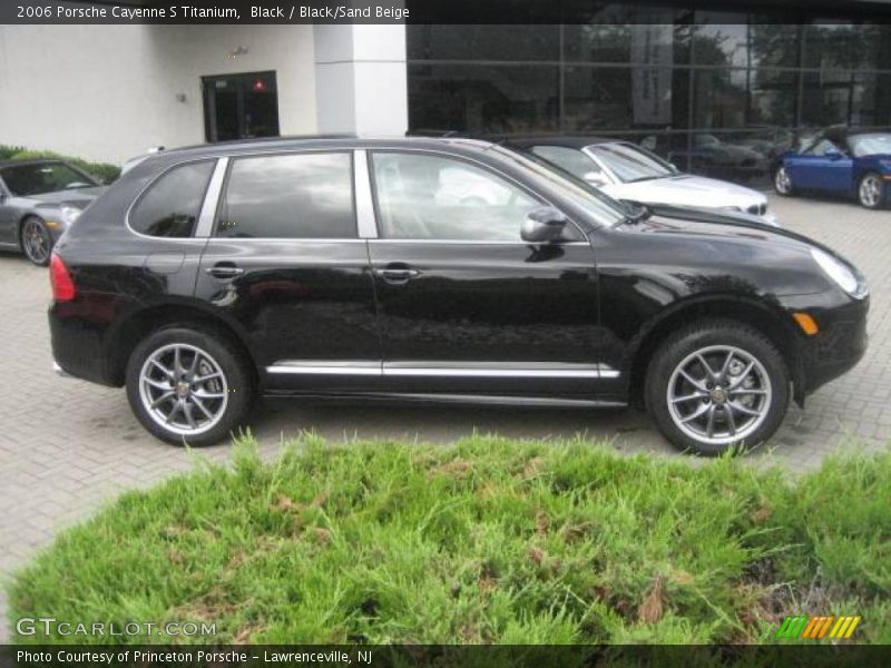 Black / Black/Sand Beige 2006 Porsche Cayenne S Titanium