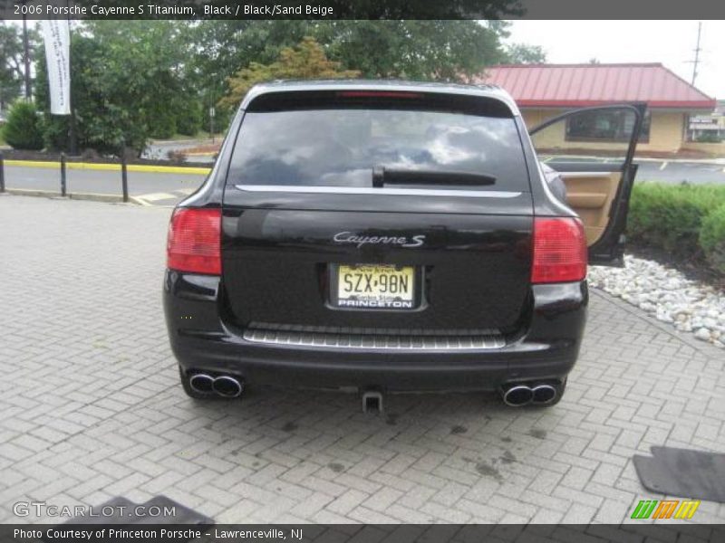 Black / Black/Sand Beige 2006 Porsche Cayenne S Titanium
