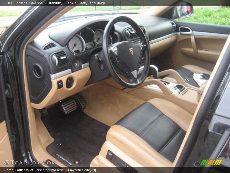 Black / Black/Sand Beige 2006 Porsche Cayenne S Titanium