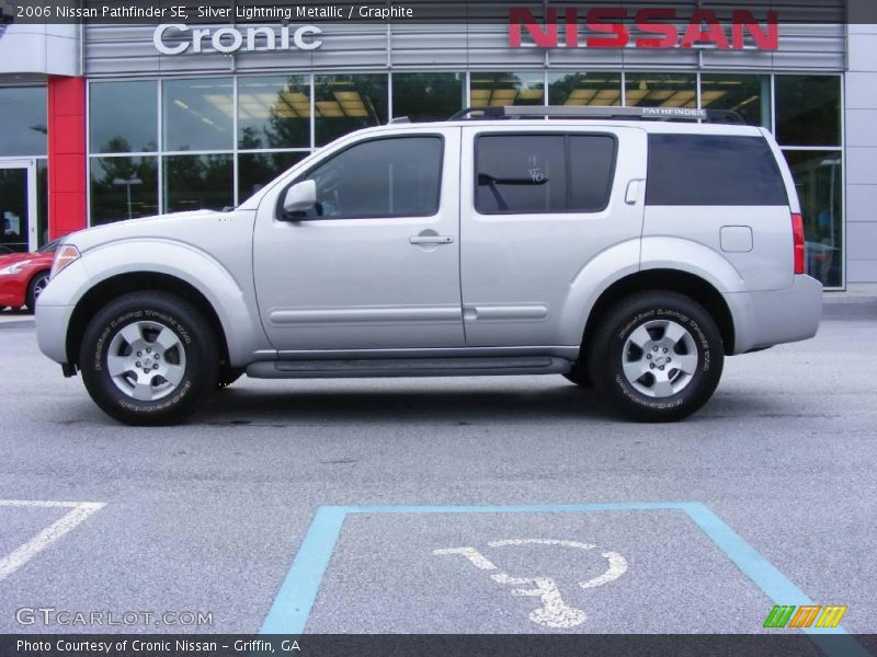 Silver Lightning Metallic / Graphite 2006 Nissan Pathfinder SE