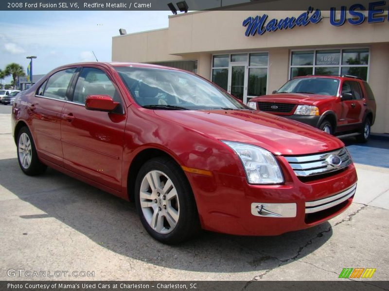 Redfire Metallic / Camel 2008 Ford Fusion SEL V6