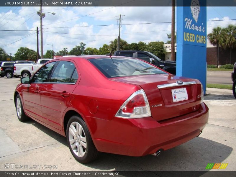 Redfire Metallic / Camel 2008 Ford Fusion SEL V6