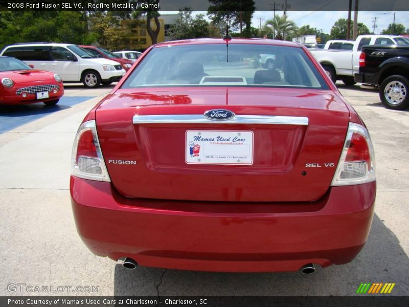Redfire Metallic / Camel 2008 Ford Fusion SEL V6