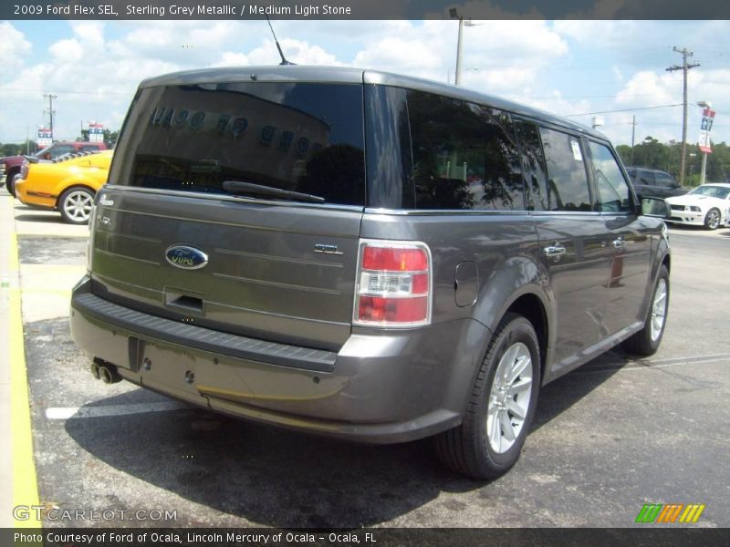 Sterling Grey Metallic / Medium Light Stone 2009 Ford Flex SEL