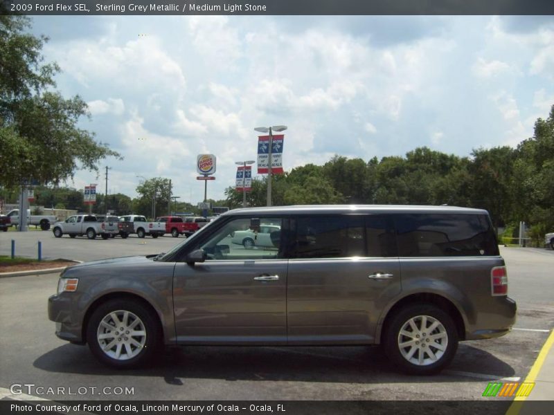 Sterling Grey Metallic / Medium Light Stone 2009 Ford Flex SEL