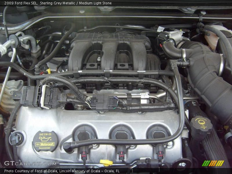 Sterling Grey Metallic / Medium Light Stone 2009 Ford Flex SEL