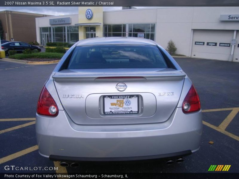 Radiant Silver Metallic / Charcoal 2007 Nissan Maxima 3.5 SE
