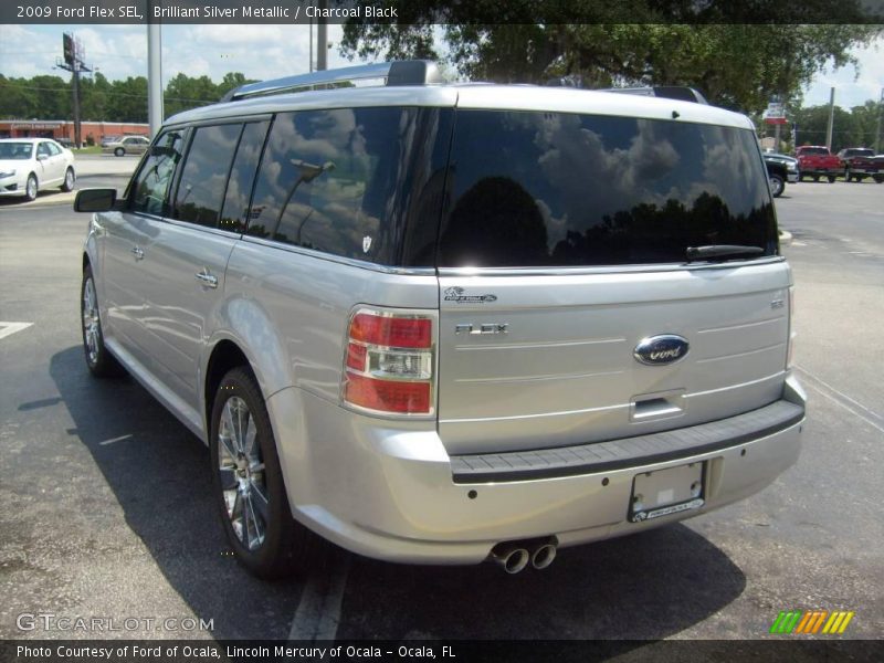 Brilliant Silver Metallic / Charcoal Black 2009 Ford Flex SEL