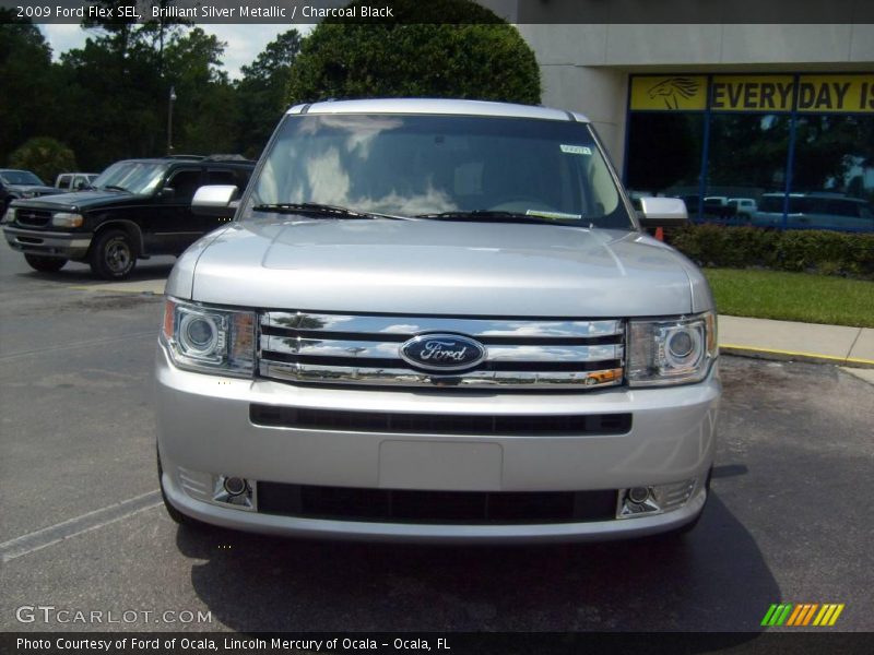 Brilliant Silver Metallic / Charcoal Black 2009 Ford Flex SEL