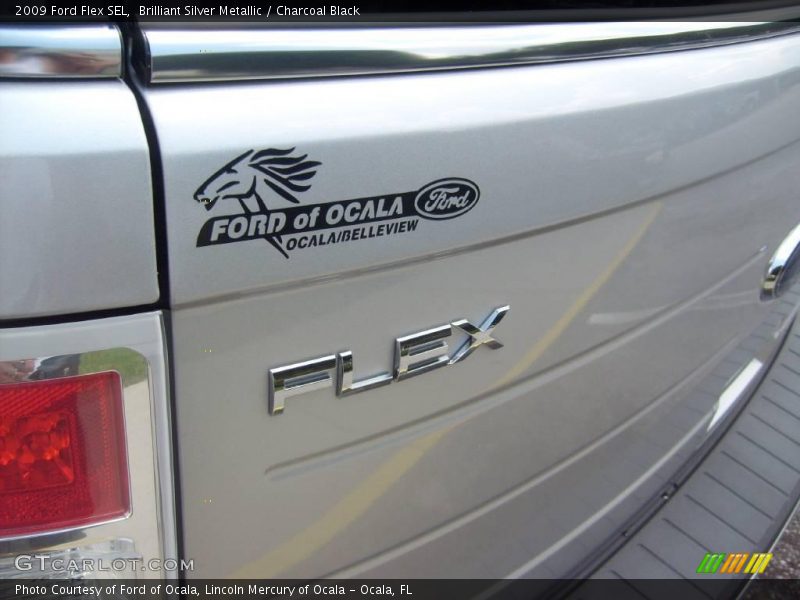 Brilliant Silver Metallic / Charcoal Black 2009 Ford Flex SEL