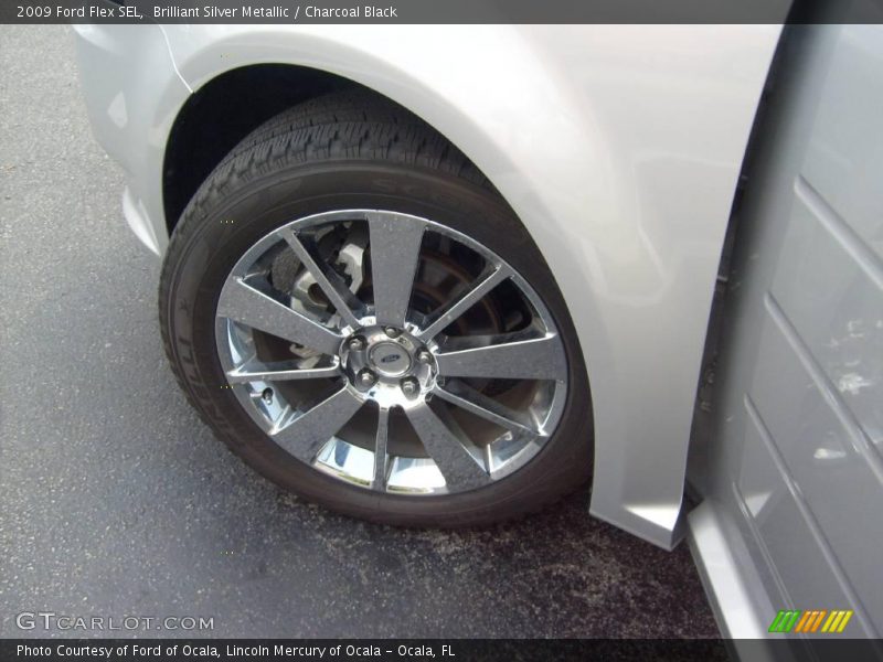 Brilliant Silver Metallic / Charcoal Black 2009 Ford Flex SEL
