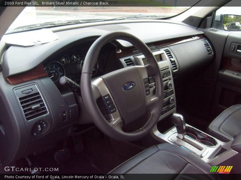Brilliant Silver Metallic / Charcoal Black 2009 Ford Flex SEL