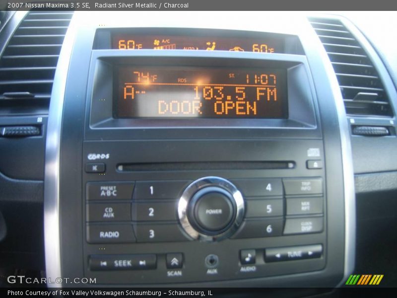 Radiant Silver Metallic / Charcoal 2007 Nissan Maxima 3.5 SE