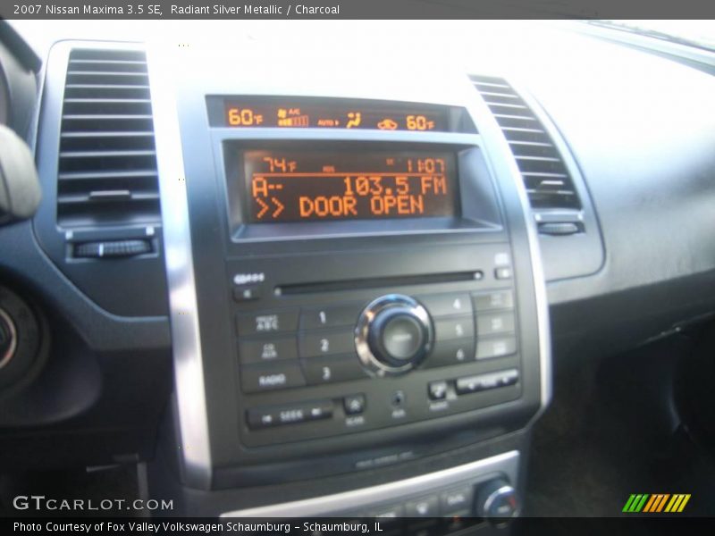 Radiant Silver Metallic / Charcoal 2007 Nissan Maxima 3.5 SE