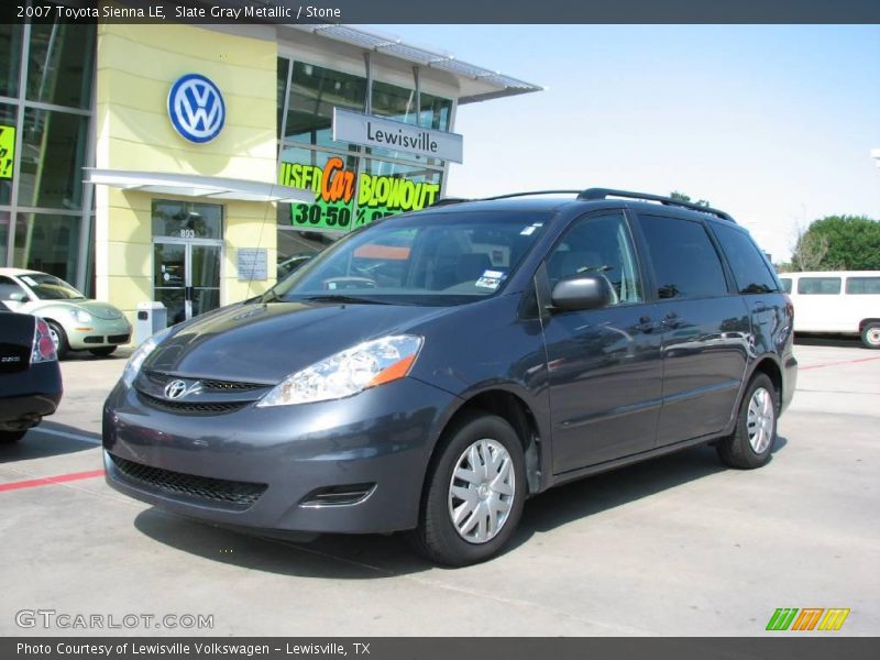 Slate Gray Metallic / Stone 2007 Toyota Sienna LE